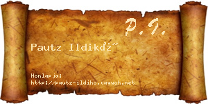 Pautz Ildikó névjegykártya